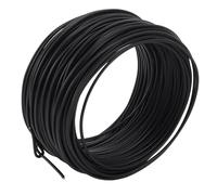 ViaGasaFamido Fil de Lien en Acier galvanisé par Bobine de Renfort de 1,2 Mm 28 M pour L'industrie des Télécommunications (BLACK)