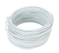 ViaGasaFamido Fil de Lien en Acier galvanisé par Bobine de Renfort de 1,2 Mm 28 M pour L'industrie des Télécommunications (WHITE)