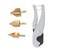 ViaGasaFamido Foret de Levage PPR, 3 Pièces d'extension de Tube en Plastique étagé avec Revêtement Ti pour Tuyaux PPR, Forets en Acier à Haute Teneur en Carbone de 15 à 31 Mm pour Perceuse à Main,