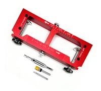 ViaGasaFamido Gabarit de Mortaiseuse de Charnière de Porte Réglable en Aluminium Massif pour Charnières de 2,5 "à 5" de Longueur adapté au Bricolage à Domicile