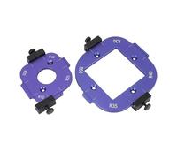 ViaGasaFamido Gabarit de Rayon d'angle Rond, Gabarit de Table de Toupie en Alliage d'aluminium avec 8 Options de Rayon pour les Projets de Meubles et de Bois