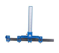 ViaGasaFamido Guide de Perçage du Bois, Guide de Perçage en Alliage d'aluminium de qualité Supérieure pour Quincaillerie d'armoire, Gabarit Réglable pour l'assemblage de Meubles