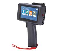 ViaGasaFamido Imprimante à Jet D'encre Portable Écran Tactile 4,3 Pouces Haute Définition 600 DPI avec 24 Langues Prise en Charge du Texte Date Code à Barres sur Carton Plastique Métal Bois (Prise UE)