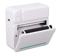ViaGasaFamido Imprimante Thermique Portable 57 X 25 Mm BT sans Encre sans Fil pour Notes Autocollantes, étiquettes, Codes QR, Photos avec Batterie Intégrée de 1200 MAh pour Appareils iOS