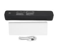 ViaGasaFamido Imprimante Thermique Portable sans Encre, Résolution 203 DPI, Imprimante de Voyage Compacte avec USB C pour iOS Android OS X, Prend en Charge Le Papier Légal A4 A5 de 57 Mm à