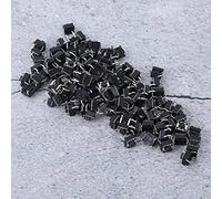 ViaGasaFamido Interrupteur Tact Léger et Petite Taille 100pcs Bouton-poussoir momentané Mini Micro Tact Commutateur Accessoire 6 X 6 X 4,3 Mm, Interrupteur Tact Auto-respect, Plastique et Matériau