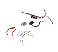 ViaGasaFamido Kit d'alimentation sans Balais ESC Combo Moteur RC avec Adaptateur de Liaison WiFi, Rotor Extérieur étanche 50 A pour Voitures sur Chenilles RC 1/12 1/16 /18/24, Paramètres