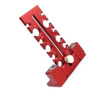 ViaGasaFamido Kit de Gabarit de Fabrication de Chevilles, Outil de Travail du Bois à Tige Ronde Réglable de 7 Mm à 18 Mm avec Lame en Carbure pour le Fraisage de Perceuse électrique, Coupe de