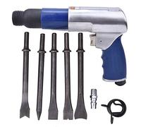 ViaGasaFamido Kit de Marteau à Air de 250 Mm, Marteau Pneumatique de 2200 Tr/Min avec 5 Ciseaux pour, Soudure et Dissolvant de Peinture