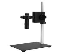 ViaGasaFamido Kit de Microscope Industriel Support d'objectif électronique Ensemble de Microscope Industriel 130X Interface C Monoculaire d'imagerie HD 0,1X à 2X Puissance Optique pour Une