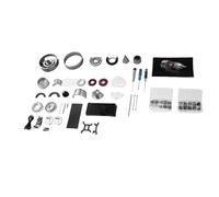 ViaGasaFamido Kit de Modèle de Moteur de Turboréacteur d'avion à L'échelle 1/12, 300 Pièces, Machine D'hélicoptère de Simulation en Métal avec Boîte de Vitesses de Travail, Cadeau pour Les