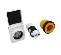 ViaGasaFamido Kit de Prise de Courant D'entrée de Courant 30 A pour Camping-Car, Connecteur Mâle NEMA L5 30P et Connecteur Femelle L5 30R avec Couvercle à Anneau de Verrouillage, pour