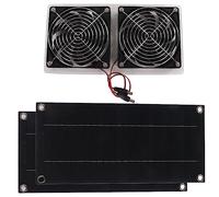 ViaGasaFamido Kit de Ventilateur à Panneau Solaire, Ventilateur d'extraction Portable avec Silicium Monocristallin pour Utilisation en Extérieur, 100 W 12 V, Idéal pour les Serres et les