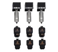 ViaGasaFamido Kit Hotend de Remplacement 3 Pièces Buses 0.2mm 0.4mm 0.6mm pour Imprimante 3D X2D P2S H2D H2S avec Chaussettes en Silicone