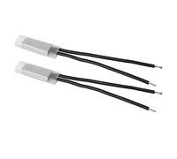 ViaGasaFamido KSD9700 Commutateur de Commande de Température 2pcs NC Thermal Protector Thermostat Interrupteur 250V 5A 40-150 ℃ avec Boîtier Métallique pour une Protection à Haute Température (75℃)