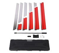 ViaGasaFamido Lame D'écrémage pour Outils pour Cloisons Sèches, Lames en Acier Inoxydable de 20 40 60 80 100 Cm avec Manche Télescopique de 35 à 81 Pouces, pour Plafonds Texturés et Murs