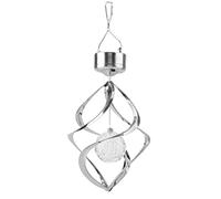 ViaGasaFamido Lampe éolienne à énergie Solaire, Spinner LED coloré avec Batterie Rechargeable, Parfait pour Le Jardin et la Décoration Extérieure