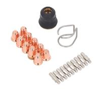 ViaGasaFamido Le Kit de Consommables pour Découpeur, 23 Pièces, Comprend des Pointes de Torche de Découpe pour la Torche de Découpe Chicago Electric S25-S45