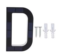 ViaGasaFamido Lettre de Maison Solaire de 9 Pouces à Détection Automatique, Panneau D'adresse éclairé par LED avec Puce de Détection de Lumière Intelligente pour Porte Murale, Porche, Hôtel