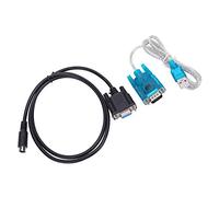 ViaGasaFamido Ligne de Communication PLC, Adaptateur de Câble USB à Port Rond MD8 vers 232, 80 Cm pour Texte OP320 et écran Tactile Xinje
