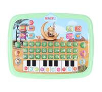 ViaGasaFamido Livre électronique d'apprentissage de L'arabe - Jouet Interactif avec Alphabet et Chiffres Arabes pour Enfants, 28 Lettres et 10 Chiffres, Machine de Langue pour L'éducation (Green)