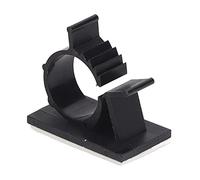 ViaGasaFamido Lot de 100 Serre-Câbles Adhésifs Réglables en Nylon PA66 8 X 10 Mm, Réutilisables, Auto-adhésifs, pour Bureau, Voiture, Mur, Maison, Bureau, Gestion des Câbles (YX-1316)