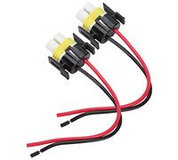 ViaGasaFamido Lot de 2 Douilles en Céramique H11, Connecteur de Faisceau de Câblage Durable à 2 Broches pour Remplacement d'ampoules H11 H9 H8, 12-24 V Compatible pour Phare Antibrouillard