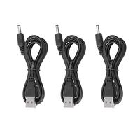 ViaGasaFamido Lot de 3 Câbles d'Alimentation USB vers DC 5V Jack 3.5x1.35mm pour Haut-parleur Portable Ventilateur USB et Appareils Électroniques Compatible USB 2.0 3.0