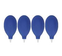 ViaGasaFamido Lot de 4 Boules de Soufflage de Poussière Bleues en Caoutchouc avec Valve à Broche, Nettoyeur d'objectif Puissant pour Appareil Photo, Clavier, Téléphone, Ordinateur Portable,