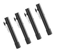 ViaGasaFamido Lot de 4 Rehausseurs de Table Pliants en Acier Inoxydable pour Pieds Droits et Courbés, Installation Facile avec Boulons de Renfort pour Une Connexion Sécurisée, Hauteur du Comptoir