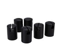 ViaGasaFamido Lot de 6 Capuchons de Poteau pour Enceinte de Trampoline, Capuchons en ABS Durables pour Améliorer la Protection et la longévité de Votre Trampoline, Conception Compacte pour Une