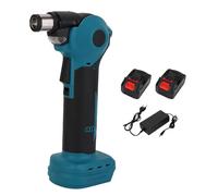 ViaGasaFamido Marteau Automatique sans Fil, Pistolet à Clous Réglable de 0 à 90 Degrés avec Pointe Magnétique, Lumière LED, alimenté par Batterie pour le Travail du Bois dans les Espaces (Prise UE)