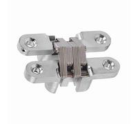 ViaGasaFamido Matériaux Premium, Conception Robuste, Opérations Lisses, 180 Degrés en Alliage de Zinc Pliant Charnière Invisible, Grande capacité de Roulement, Moins de Bruit, pour Porte de (60,4 mm)