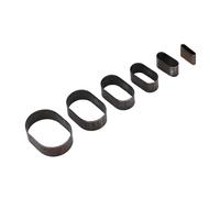 ViaGasaFamido Matrices de Découpe du Cuir de Forme Ovale pour une Perforation Précise de Différentes Tailles, Parfaites pour les Projets D'artisanat et D'art
