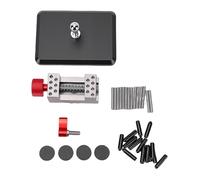 ViaGasaFamido Mini étau D'établi, Support de Travail en Acier Inoxydable avec Rotule Rotative à 360° et 14 Positions de Trous, pour la Fabrication de Bijoux, L'assemblage de Modèles, la