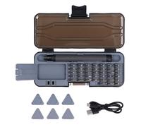 ViaGasaFamido Mini Jeu de Tournevis électriques sans Fil Rechargeables 46 en 1 avec 150 Tr/min 38 Embouts pour Réparation électronique PC Téléphone Drone Voiture RC Chargement de Type C