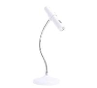 ViaGasaFamido Mini Lampe à Ongles Portable, Lumière LED Rechargeable avec Minuterie 30S 60S pour Techniciens Professionnels des Ongles, Cou Réglable à 360° et Contrôle Tactile pour Manucure à