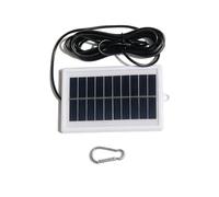 ViaGasaFamido Mini Panneau Solaire 1W 5V Interface DC5521 avec Crochet | Silicium Monocristallin, Câble de 9,84 Pieds pour Batteries 3,7-5V, Utilisation de Caméra de sécurité Intérieure/extérieure