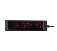 ViaGasaFamido Minuterie de Gymnastique Télécommandée avec Grand Chronomètre à Compte à Rebours Numérique pour Les Exercices à Domicile et au Bureau en Alliage D'aluminium