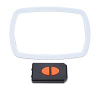 ViaGasaFamido Miroir de Voiture pour bébé, Lentille en Acrylique Incassable avec Vue Grand Angle de 120 ° et Veilleuse LED avec Télécommande pour L'observation de la sécurité des Sièges de