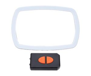 ViaGasaFamido Miroir de Voiture pour bébé, Lentille en Acrylique Incassable avec Vue Grand Angle de 120 ° et Veilleuse LED avec Télécommande pour L'observation de la sécurité des Sièges de