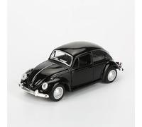 ViaGasaFamido Modèle de Voiture en Alliage 1:32 - Véhicule à Tirer avec Portes Ouvrantes et Pneus en Caoutchouc, Voiture Miniature Simulée pour Collectionneurs et Cadeaux D'anniversaire pour (BLACK)