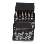 ViaGasaFamido Module de sécurité TPM 2.0, Puce de sécurité de Cryptage D'interface LPC 12 Broches avec SLB9665 TPM IC pour Cartes Mères Wins 11 Z390 H370 B360 X299 C246 C621 B550 X570