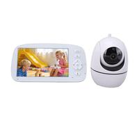 ViaGasaFamido Moniteur pour bébé, écran LCD de 5 Pouces avec Résolution 1280x720P, Inclinaison Panoramique à 360°, Zoom 2X, Vision Nocturne, 35 Heures D'autonomie en Veille, avec Technologie (#2)