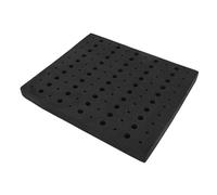 ViaGasaFamido Organiseur et Support Pour Fraises de Défonceuse - Mousse EVA Rigide Haute densité avec Orifices Précis de 1/4 et 1/2 Pouce - Pour Rangement dans Tiroir de Boîte à Outils (Base de