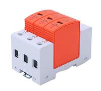 ViaGasaFamido Parafoudre triphasé 40kA, Protection Contre Les Surtensions | Boîtier en Polycarbonate Ignifuge, Indice IP20, Tension Continue 420V CA, Niveau de Protection 1,8kV, Plage de