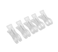 ViaGasaFamido Pinces à Ressort Transparentes, Clips de Serrage 20 Pièces 3,5 Pouces, pour Fixation et Bricolage