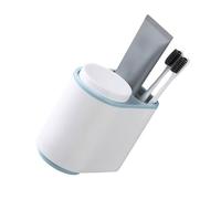 ViaGasaFamido Porte-gobelet de Gargarisme combiné à Double Tasse à Adsorption Magnétique, Organisateur de Tasse de Brosse à Dents Peu Encombrant Facile à Transporter, Support de de Brosse à Dents en