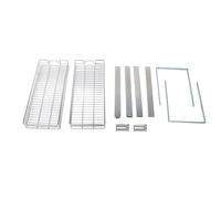 ViaGasaFamido Practical Individual Extraction Cabinet Organiser Storage 2 Niveaux pour Salle de Bain et Blanchisserie en Alliage en Alliage Acier 9 Pièces 9 Pièces