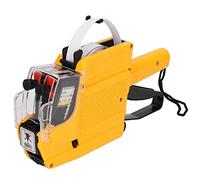ViaGasaFamido Prix Guns Marquage des Chiffres de 10 Chiffres et 2 Lignes avec des Rouleaux d'encre pour L'épicerie Vente de Garage de la Boutique de Détail (Rouge) (Yellow)